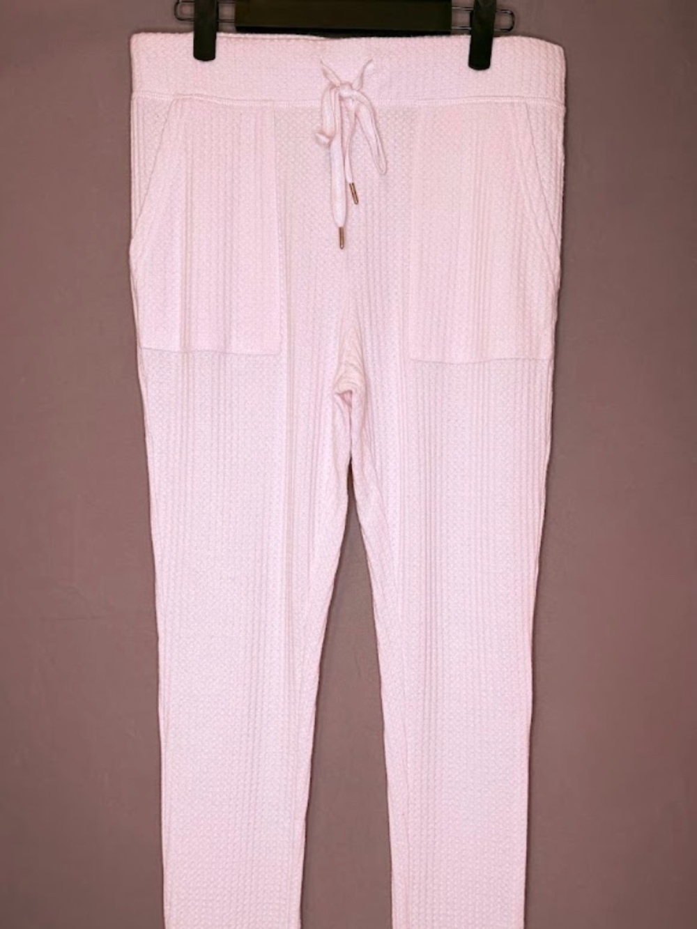 Honeydew Light Pink Textured Lounge Jogger Pants Women’s Medium